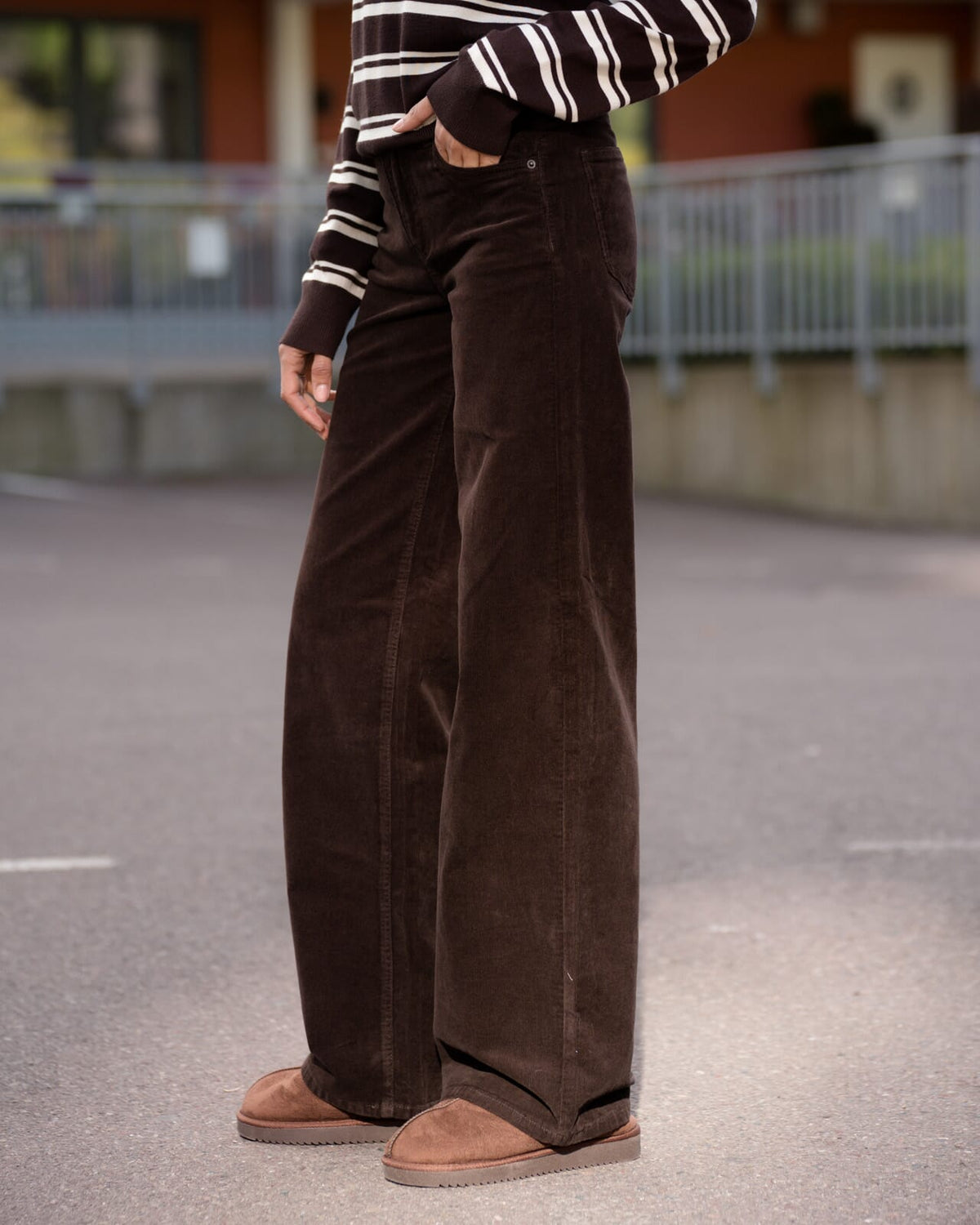FLOYD Bukse Nicoline Cord - Chocolate