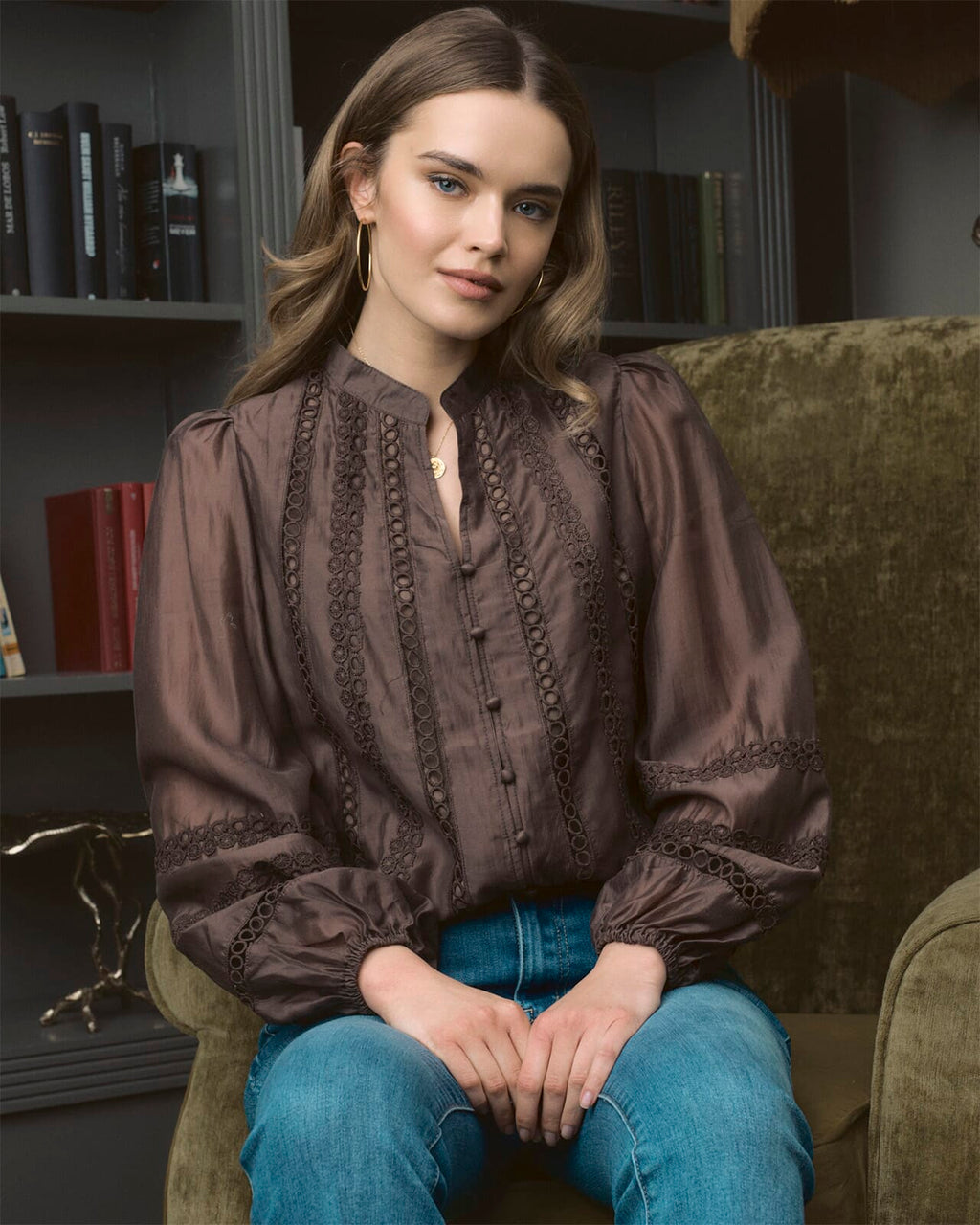 FLOYD Bluse Tuva - Chocolate