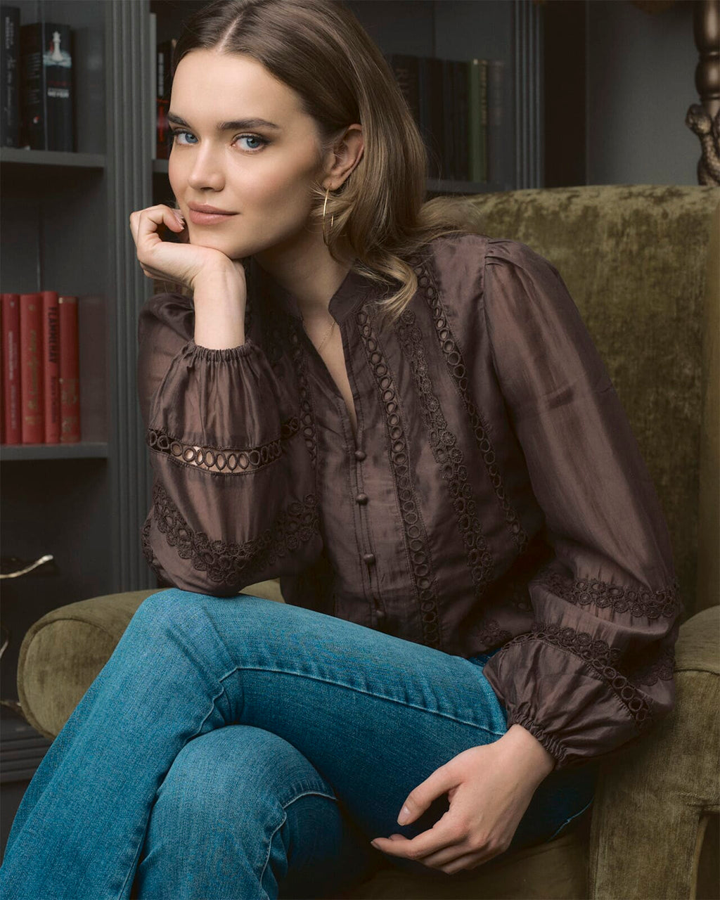 FLOYD Bluse Tuva - Chocolate