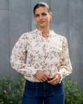 FLOYD Bluse Moje Canna - Cream/ Beige/ Taupe