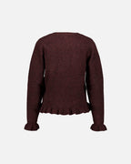 FLOYD Strikket Cardigan Carine Strikkejakke - Deep Cherry