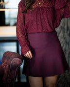 FLOYD Skjørt Kate - Deep Cherry