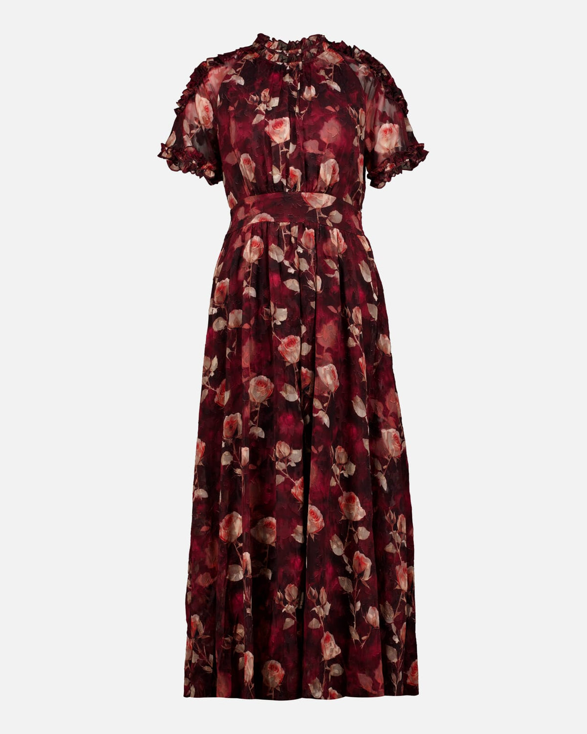 FLOYD Maxikjole Loline Oda - Deep Cherry