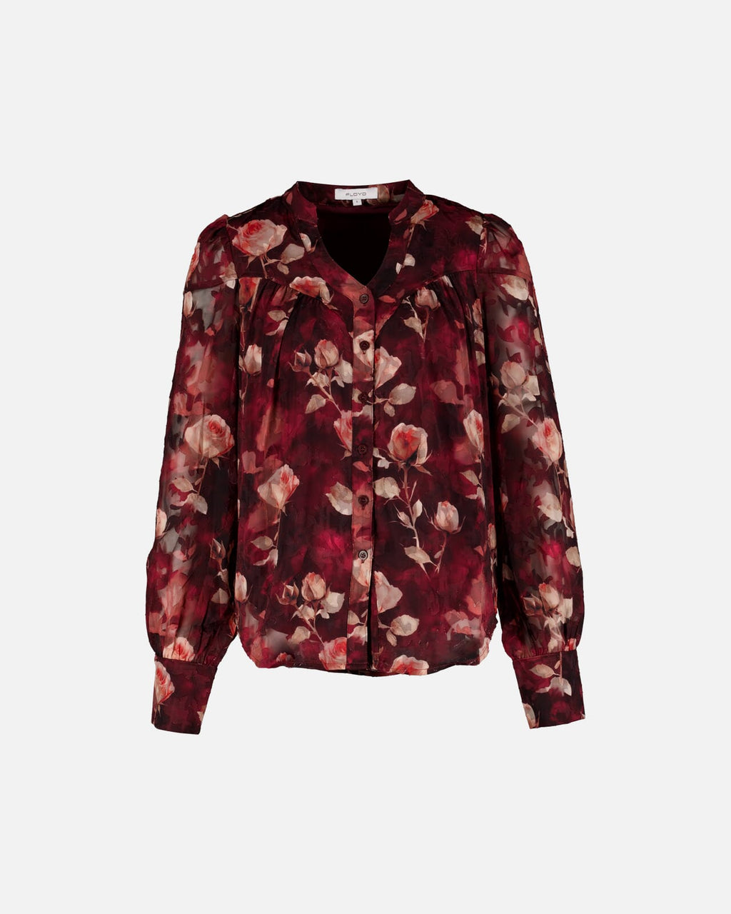 FLOYD Bluse Olivia Oda - Deep Cherry