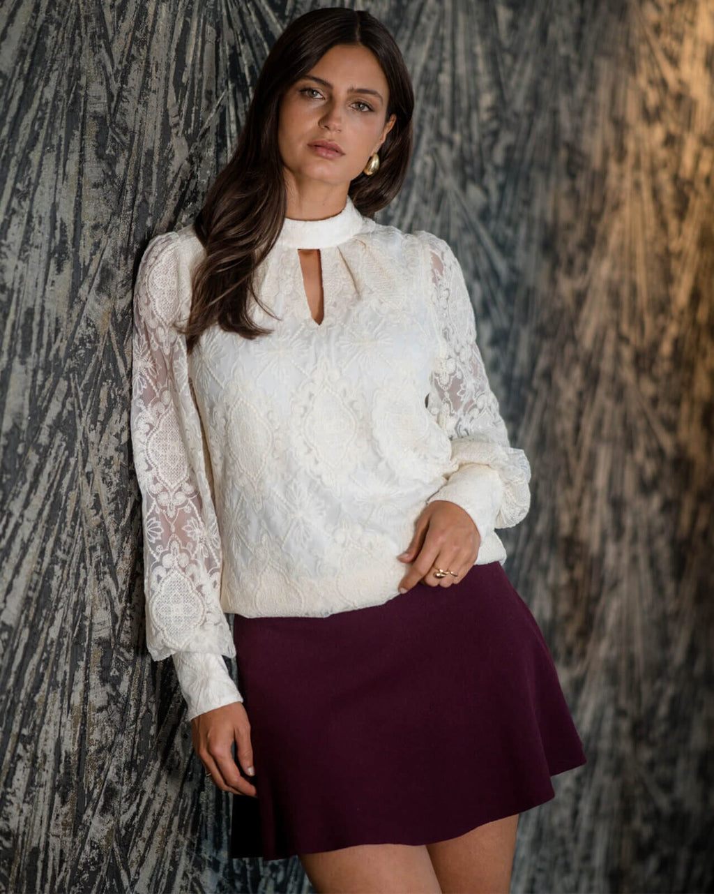 FLOYD Skjørt Kate - Deep Cherry