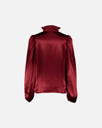 FLOYD Bluse Vanda Heavy Satin - Deep Cherry