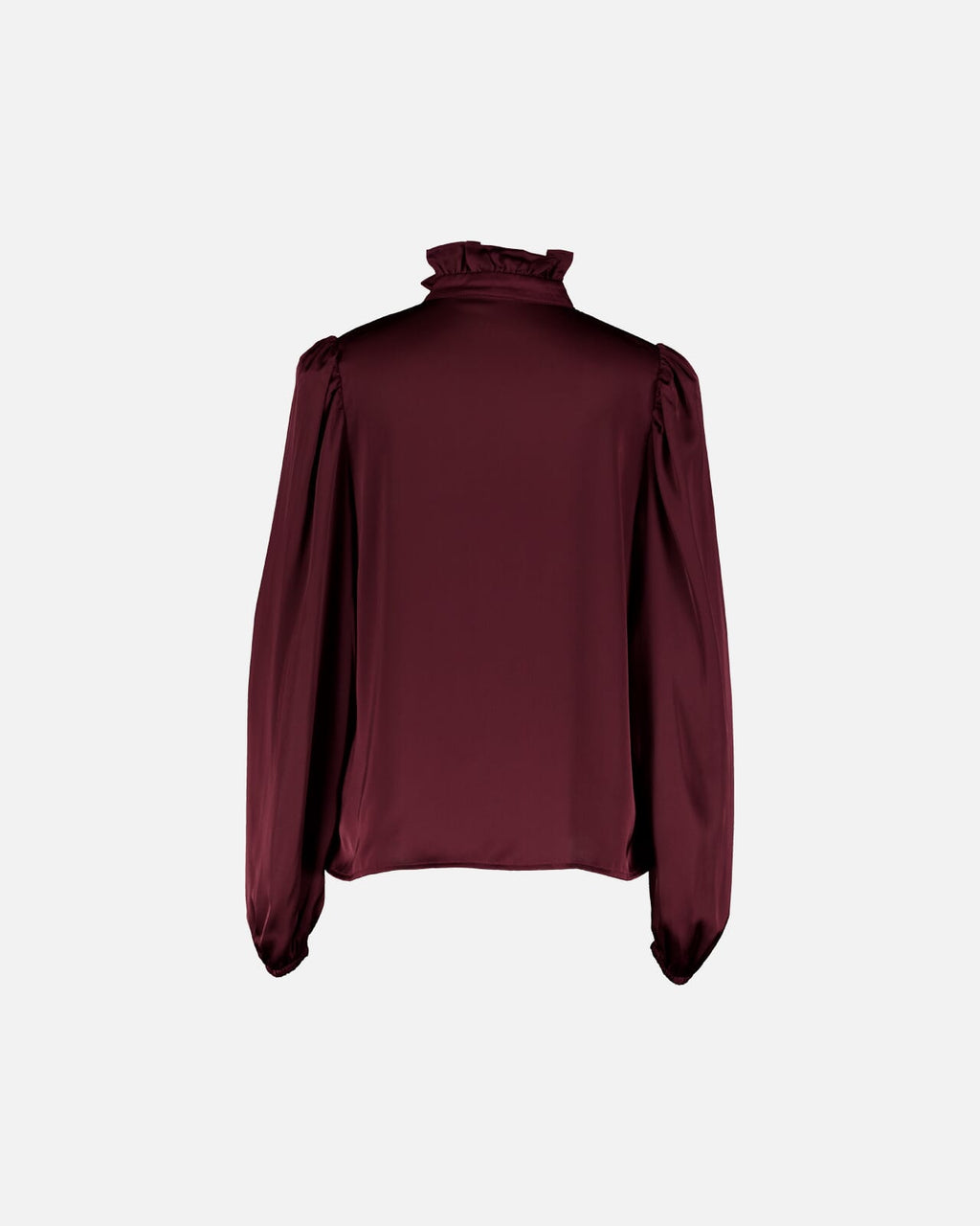 FLOYD Bluse Vanda Satin - Deep Cherry