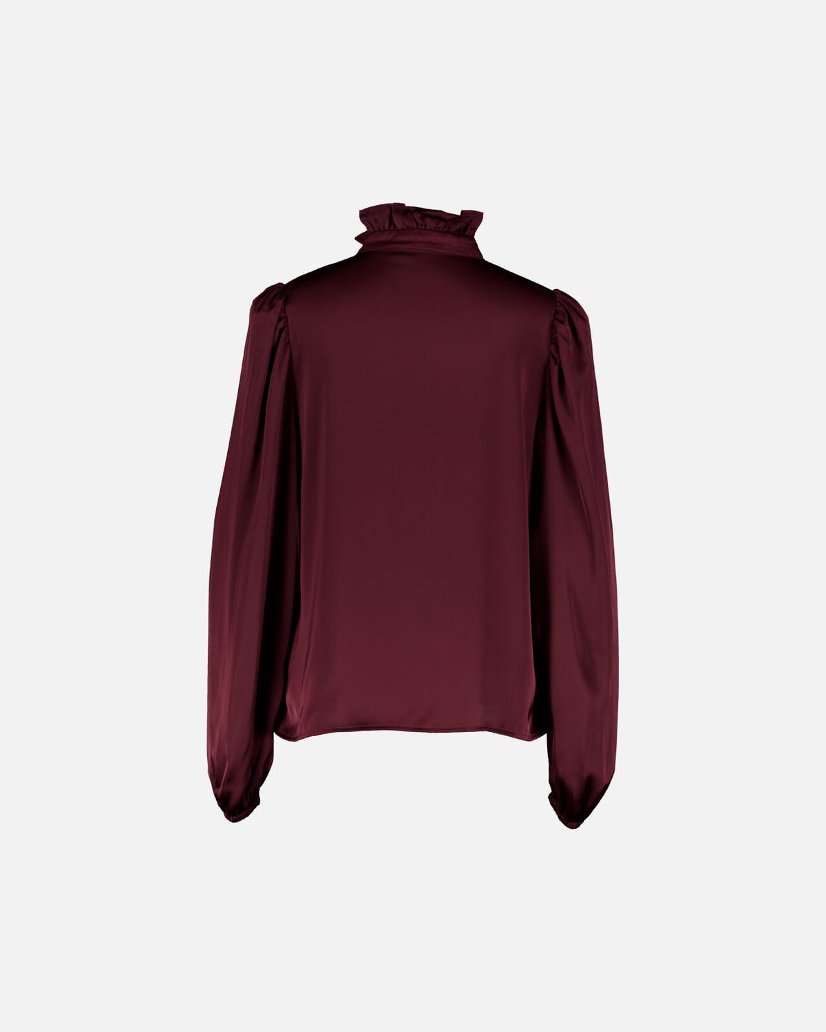 FLOYD Bluse Vanda Satin - Deep Cherry
