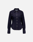 FLOYD Denimskjorte Dolly Denim - Dark Blue