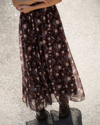 FLOYD Maxikjole Liane V Sally - Dark Brown
