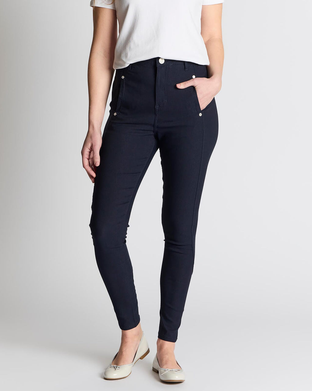 FLOYD Stretchbukse Emma 180A - Navy