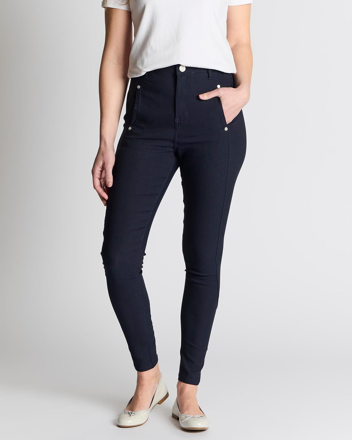 FLOYD Stretchbukse Emma 180A - Navy