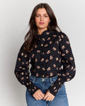 FLOYD Skjorte Falisa Appleflower - Black
