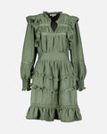 FLOYD Kjole Hanneli Wave - Mossy Green