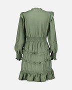 FLOYD Kjole Hanneli Wave - Mossy Green