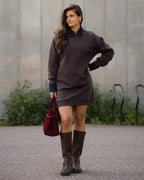 FLOYD Genserkjole Dalila - Dark Brown
