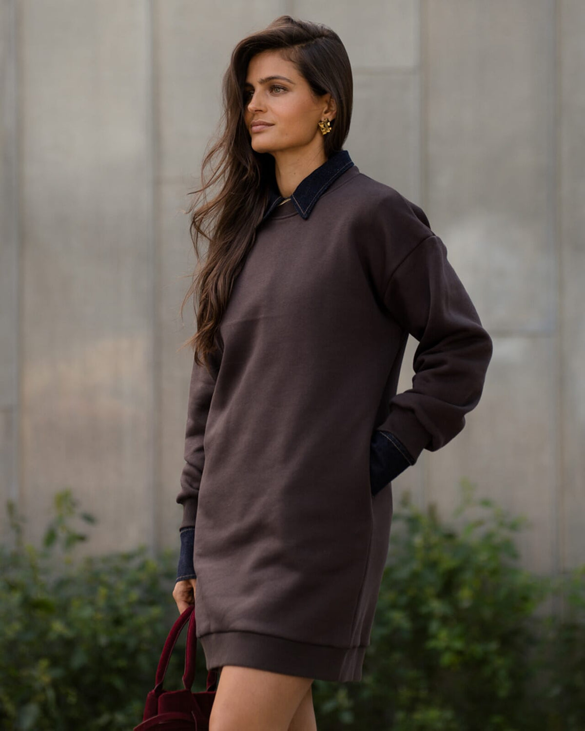 FLOYD Genserkjole Dalila - Dark Brown