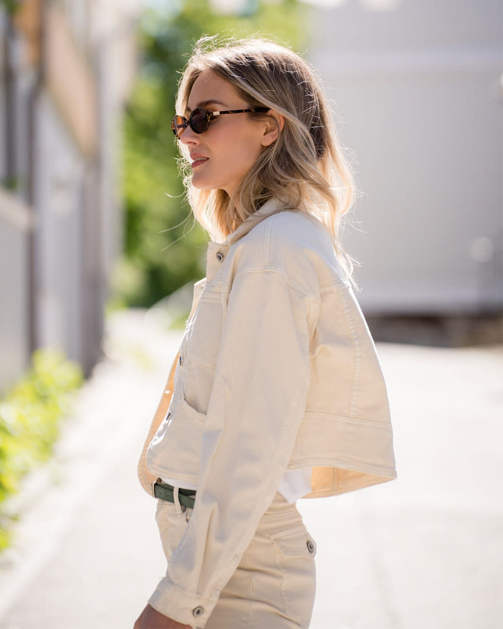 FLOYD Denimjakke Abek 5790 - Ivory