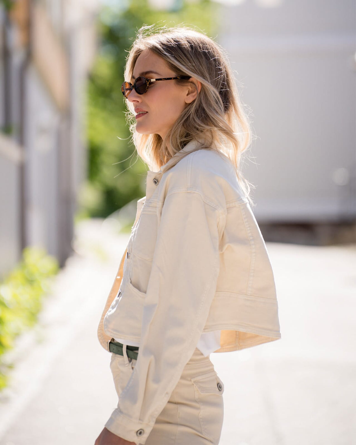 FLOYD Denimjakke Abek 5790 - Ivory