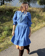 FLOYD Kjole Janne Babycord - Jeansblue