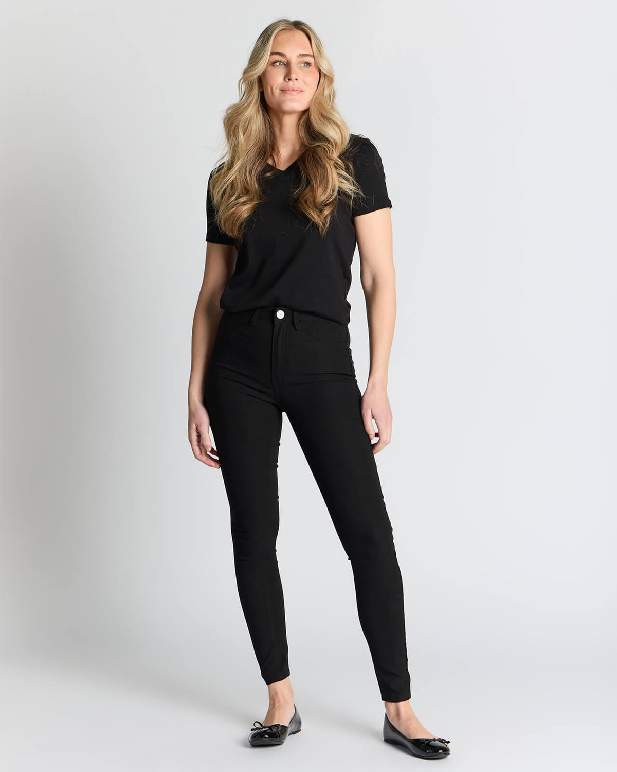 FLOYD Stretchbukse Kine 180A - Black