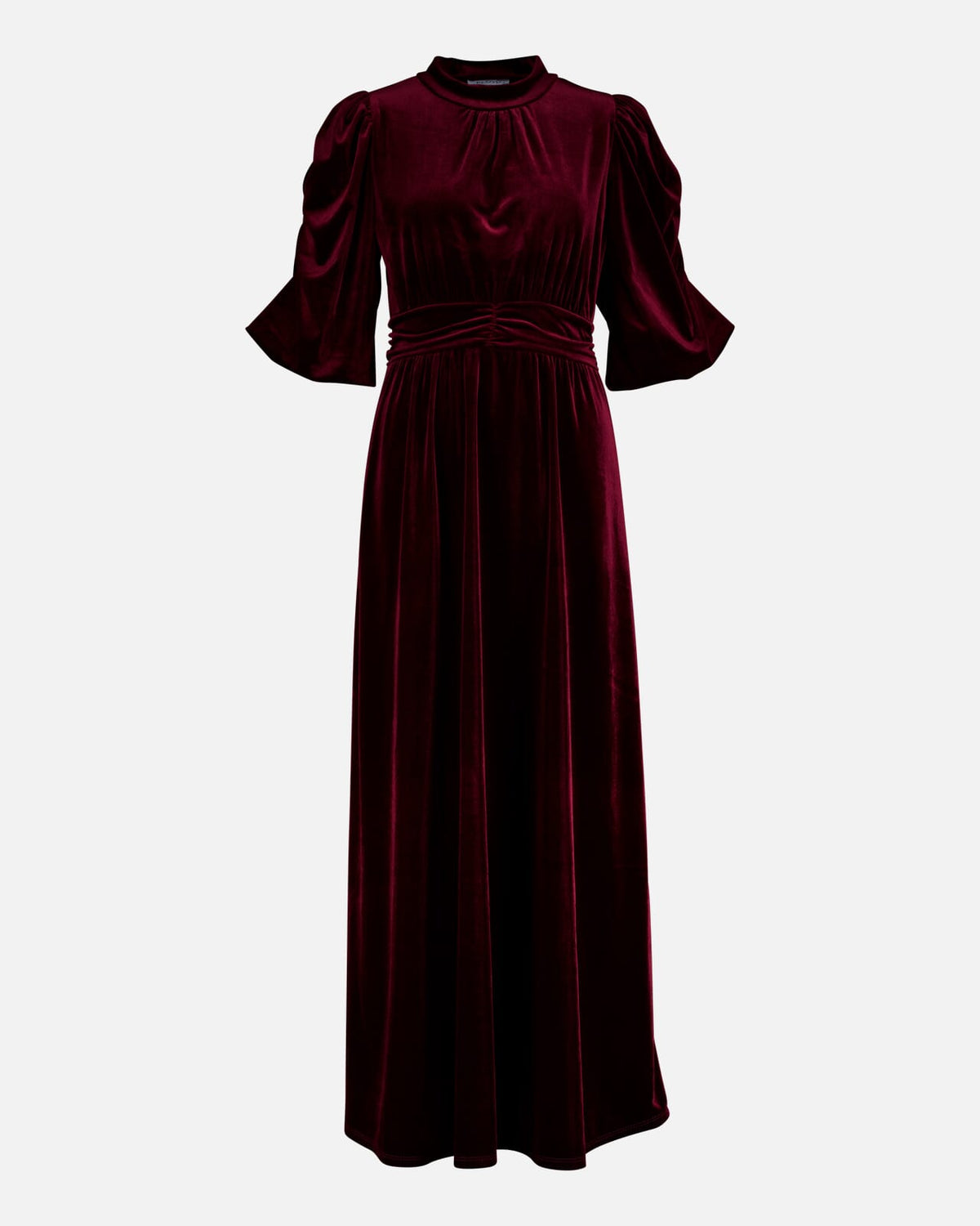 FLOYD Maxikjole Abina Velvet - Bordeaux