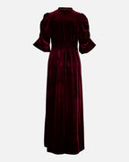 FLOYD Maxikjole Abina Velvet - Bordeaux