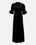 FLOYD Maxikjole Abina Velvet - Black