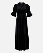 FLOYD Maxikjole Abina Velvet - Black