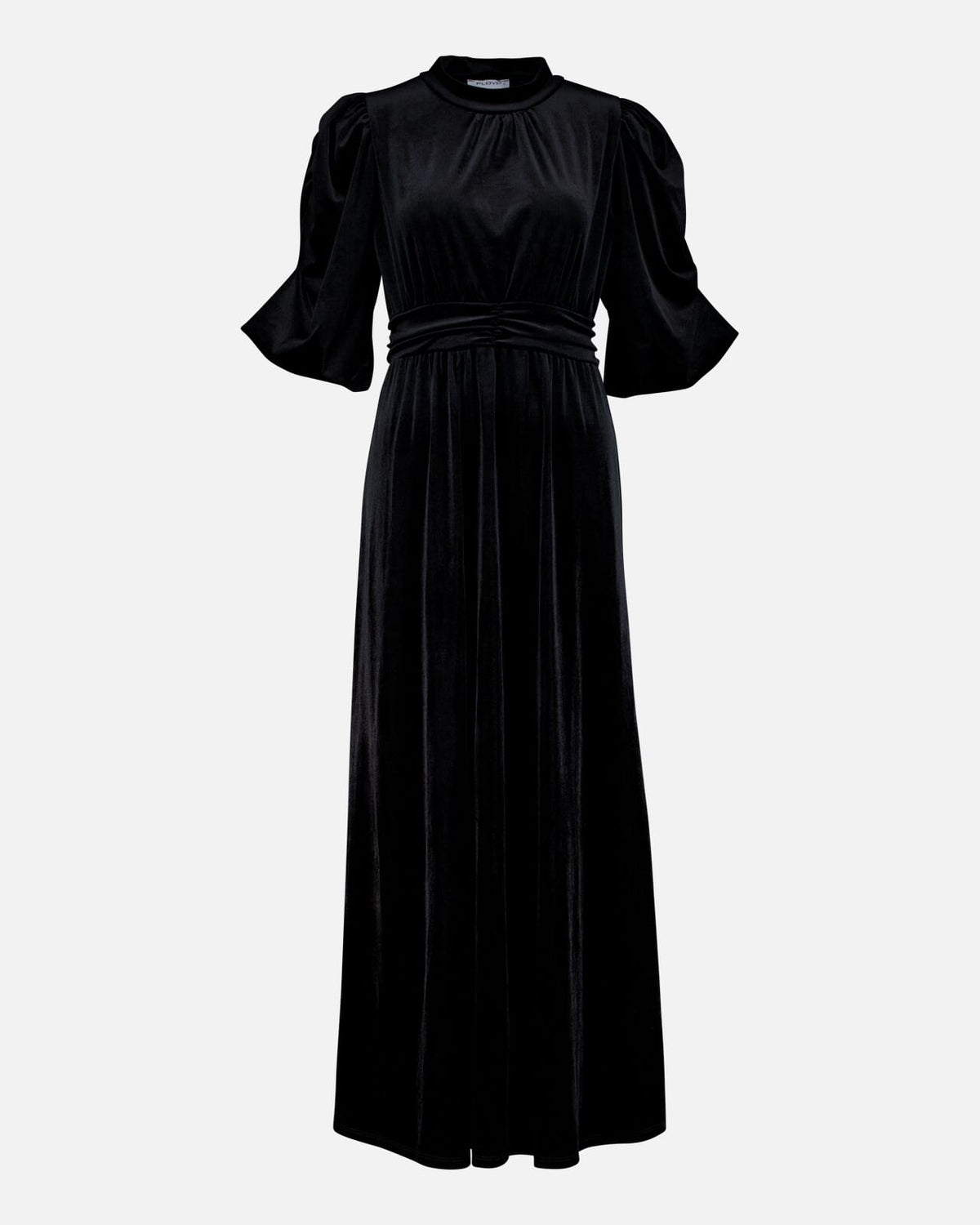 FLOYD Maxikjole Abina Velvet - Black