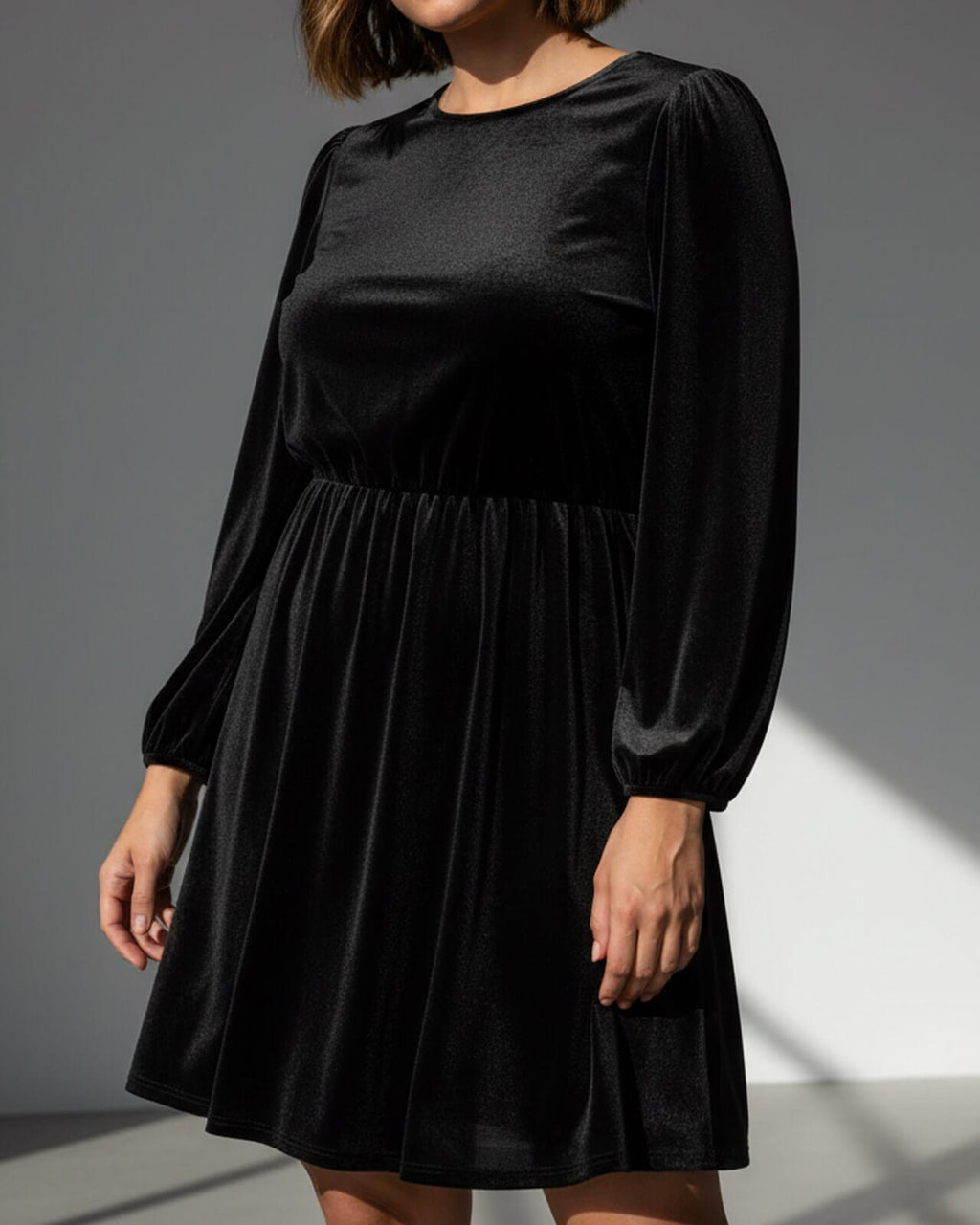 FLOYD Kjole Celina Velvet - Black