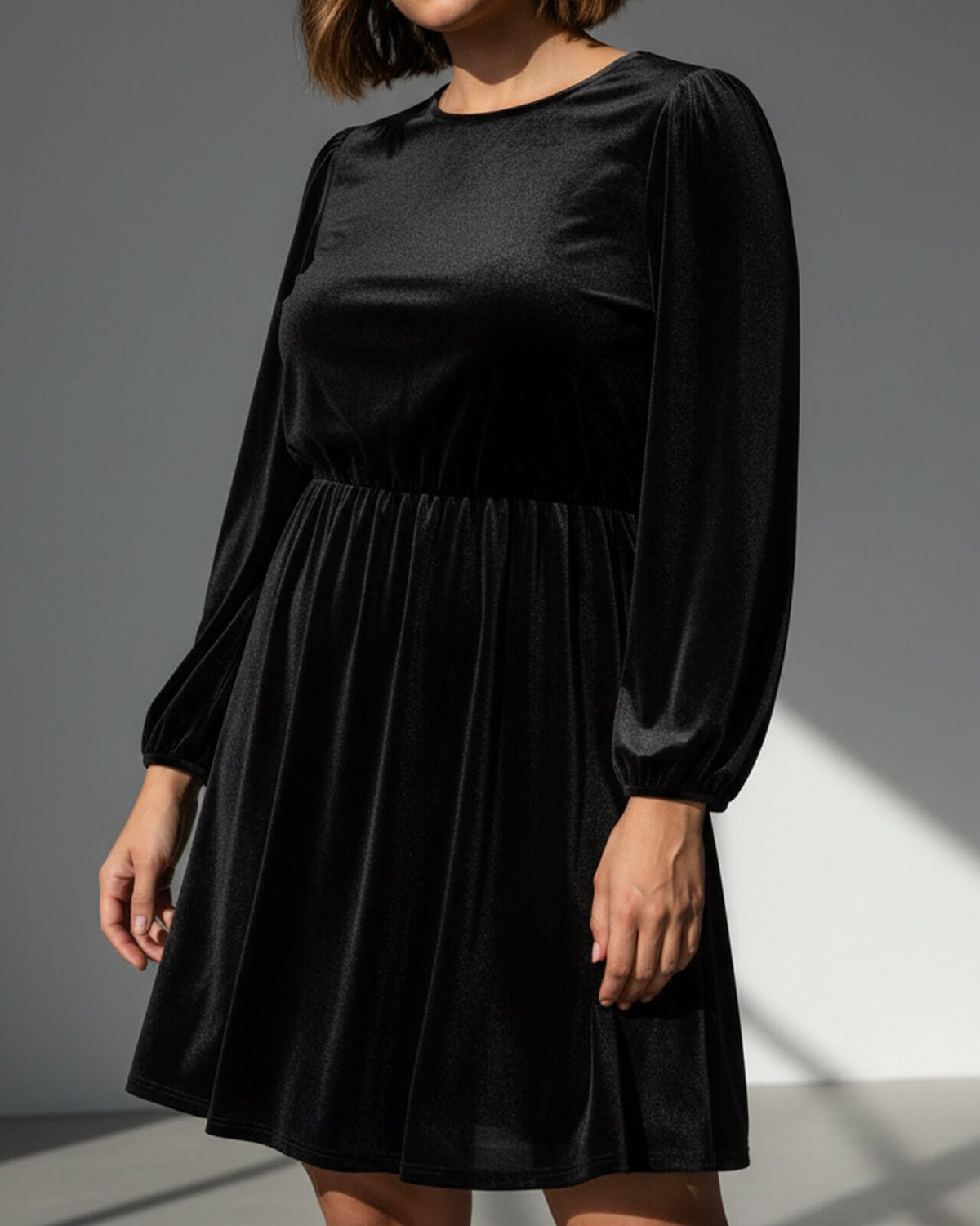 FLOYD Kjole Celina Velvet - Black