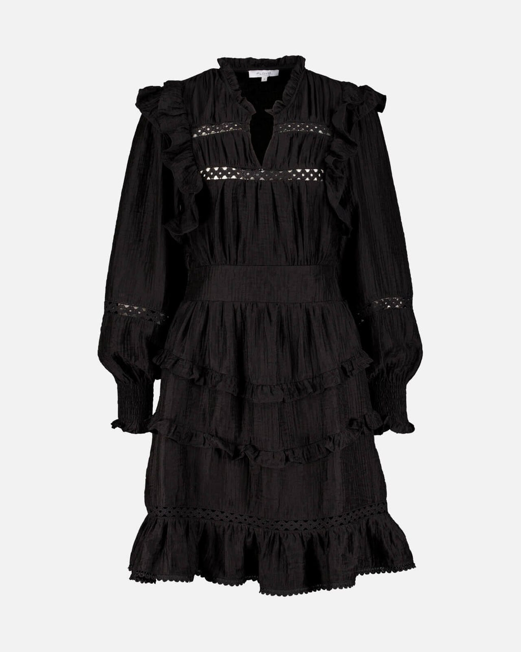 FLOYD Kjole Hanneli Wave - Black
