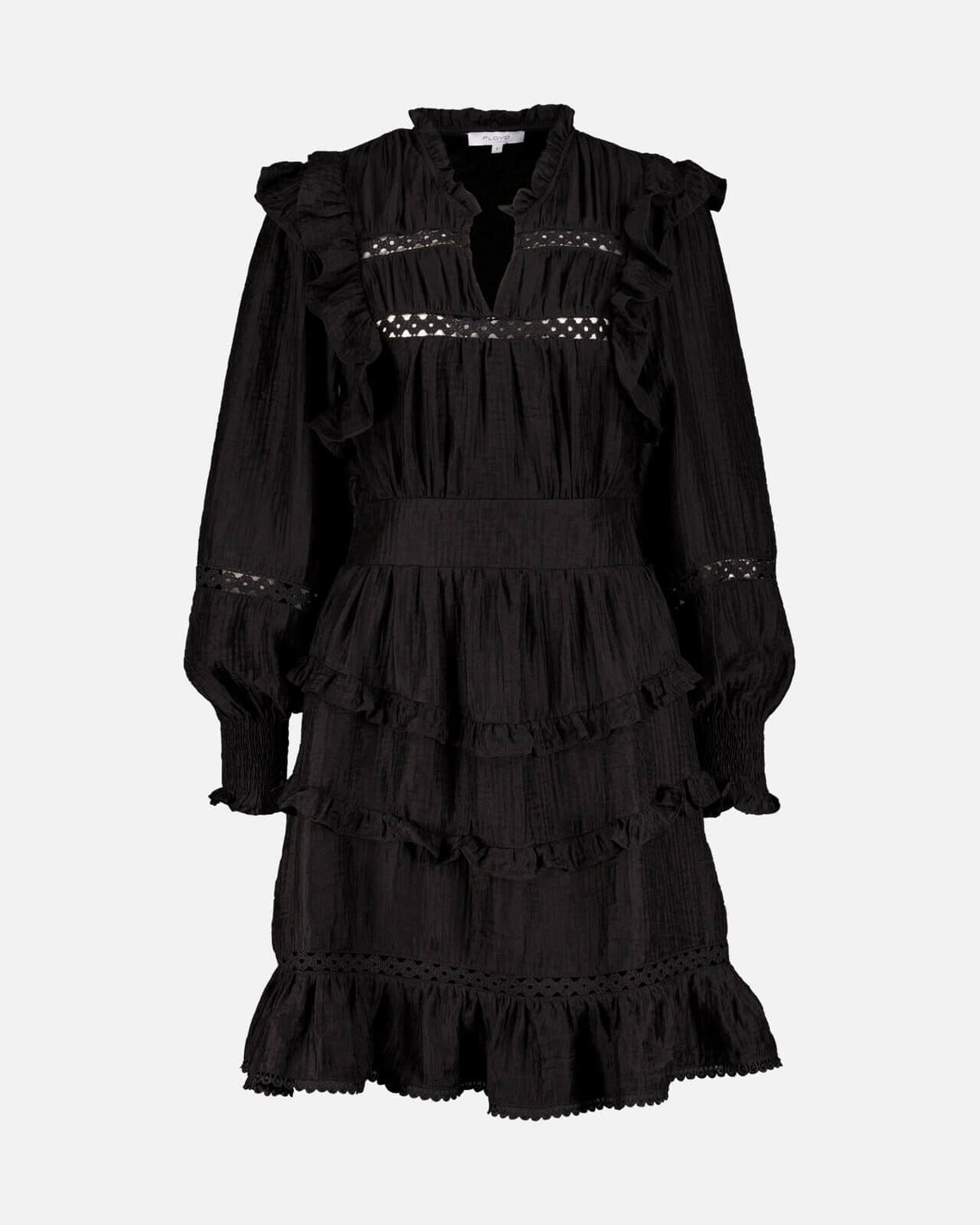 FLOYD Kjole Hanneli Wave - Black
