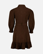 FLOYD Skjortekjole Leila Cord - Brown