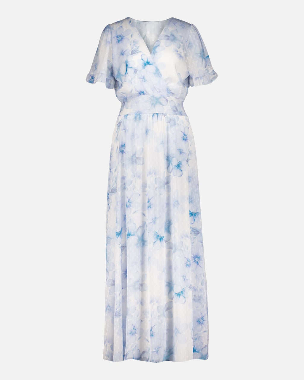 FLOYD Maxikjole Liane V Viola - Light Blue