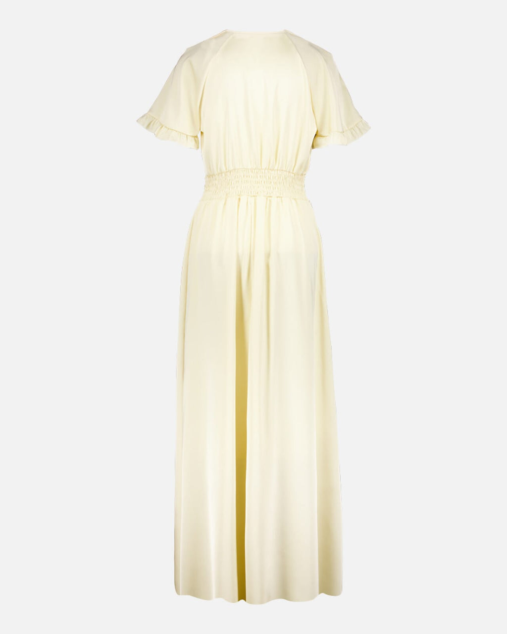 FLOYD Maxikjole Liane Satin - Mellow Yellow