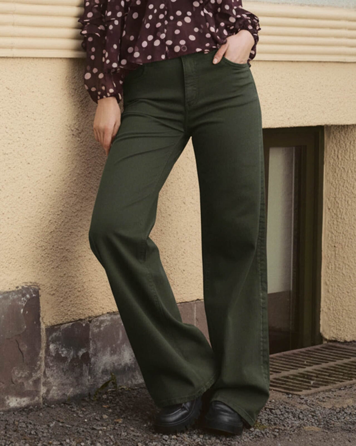 FLOYD Jeans Nicoline Cotton - Mossy Green