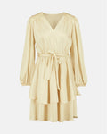 FLOYD Kjole Celest Satin - Mellow Yellow