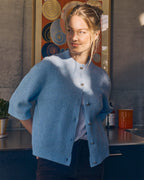 FLOYD Strikket Cardigan Admina Strikkejakke - Moonlight Blue