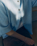 FLOYD Strikket Cardigan Admina Strikkejakke - Moonlight Blue