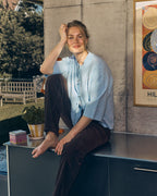 FLOYD Strikket Cardigan Admina Strikkejakke - Moonlight Blue