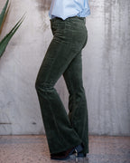 FLOYD Bukse Anita Cord 5392 - Mossy Green