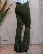 FLOYD Bukse Anita Cord 5392 - Mossy Green