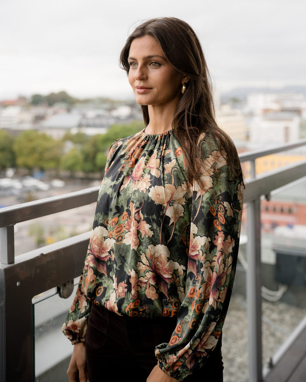 FLOYD Bluse Hannah Vira - Mossy Green