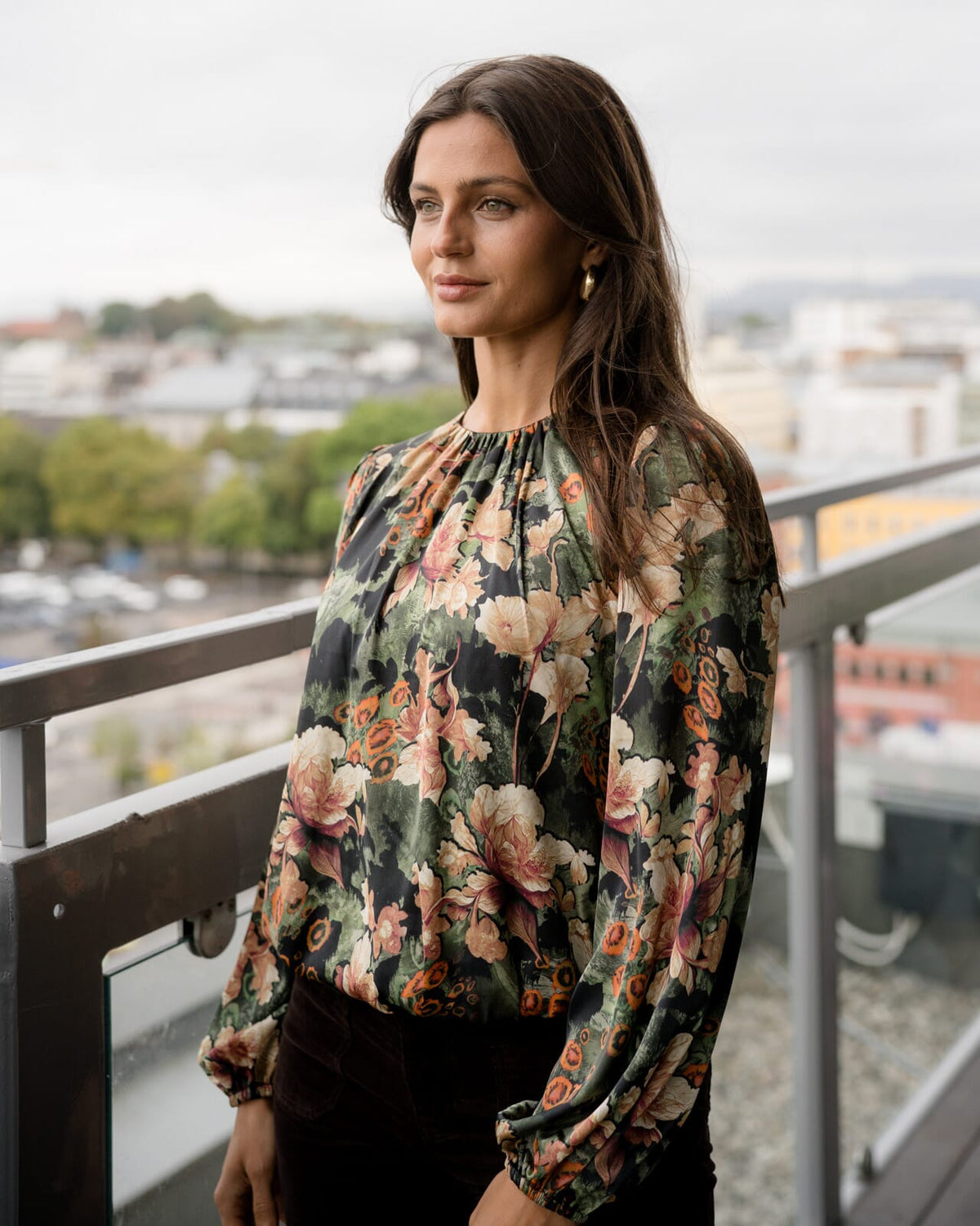 FLOYD Bluse Hannah Vira - Mossy Green