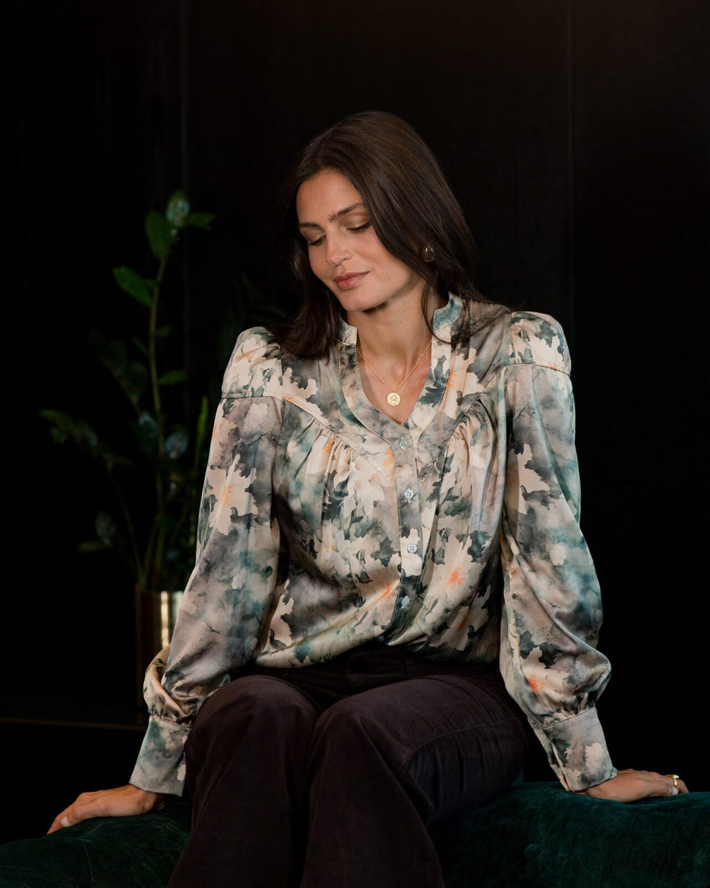 FLOYD Bluse Olivia Ines - Mossy Green