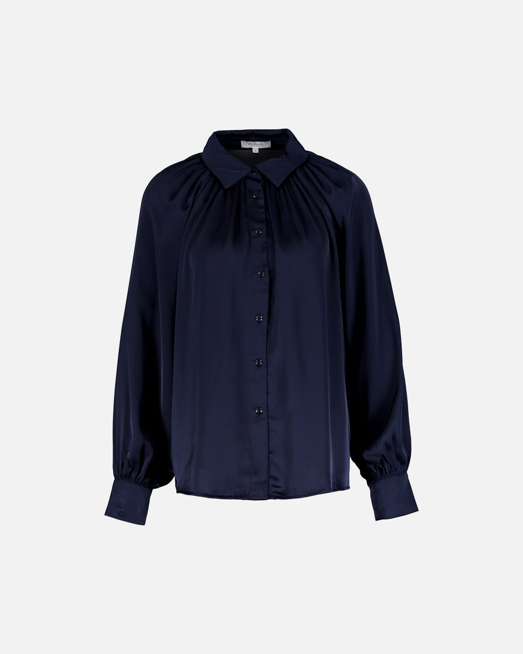 FLOYD Skjorte Oprah Satin - Navy