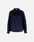 FLOYD Skjorte Oprah Satin - Navy