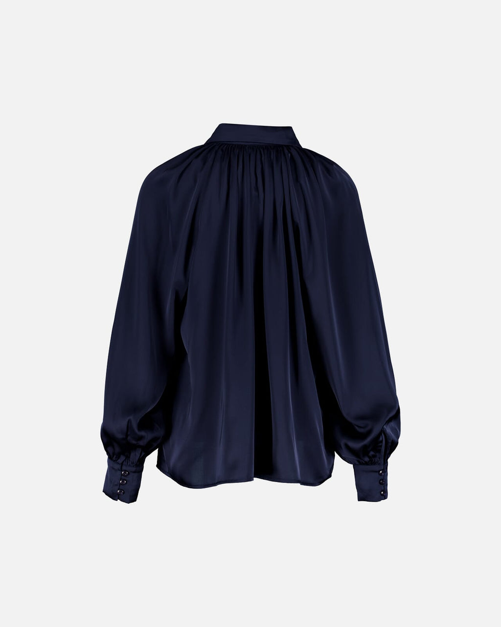 FLOYD Skjorte Oprah Satin - Navy